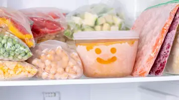 Contenido de un congelador