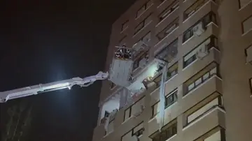 Explosión en la vivienda en el barrio de La Paz
