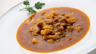 Garbanzos con sepia