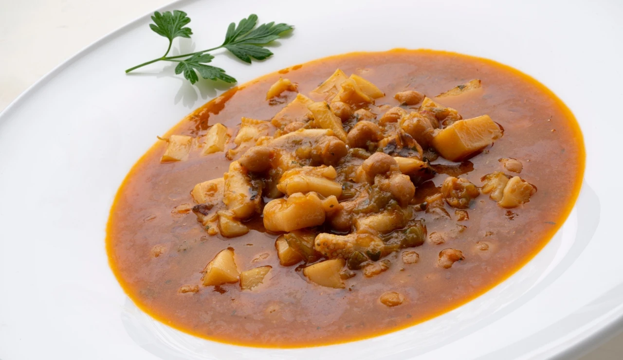 Garbanzos con sepia