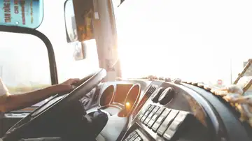 Imagen de archivo de un conductor de autobús