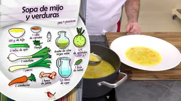 Ingredientes Sopa de mijo y verduras Ingredientes Sopa de mijo y verduras