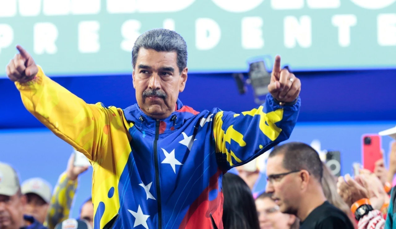 Nicolás Maduro tras ganar las elecciones de Venezuela en julio 2024
