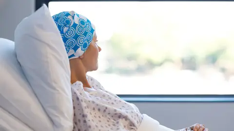 Una paciente con cáncer, en el hospital Una paciente con cáncer, en el hospital