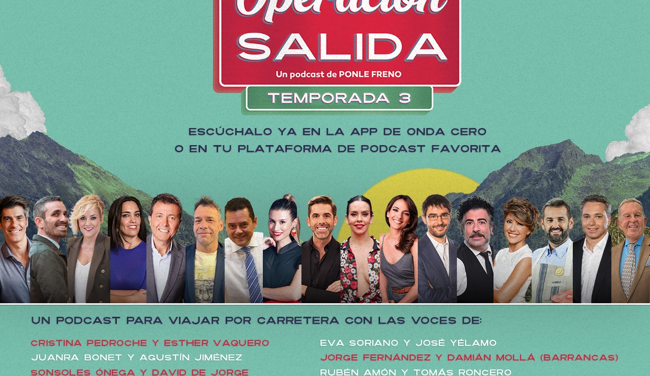 Ponle Freno vuelve a acompañar a los conductores con su podcast ‘Operación Salida’ junto a las voces de Atresmedia