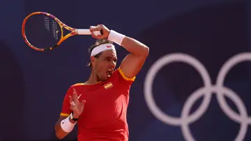 Rafa Nadal durante los Juegos de París