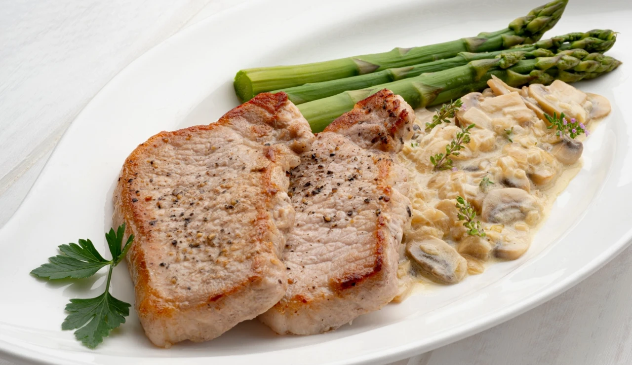 Receta fácil y rápida de Karlos Arguiñano: lomo de cerdo con salsa de champiñones