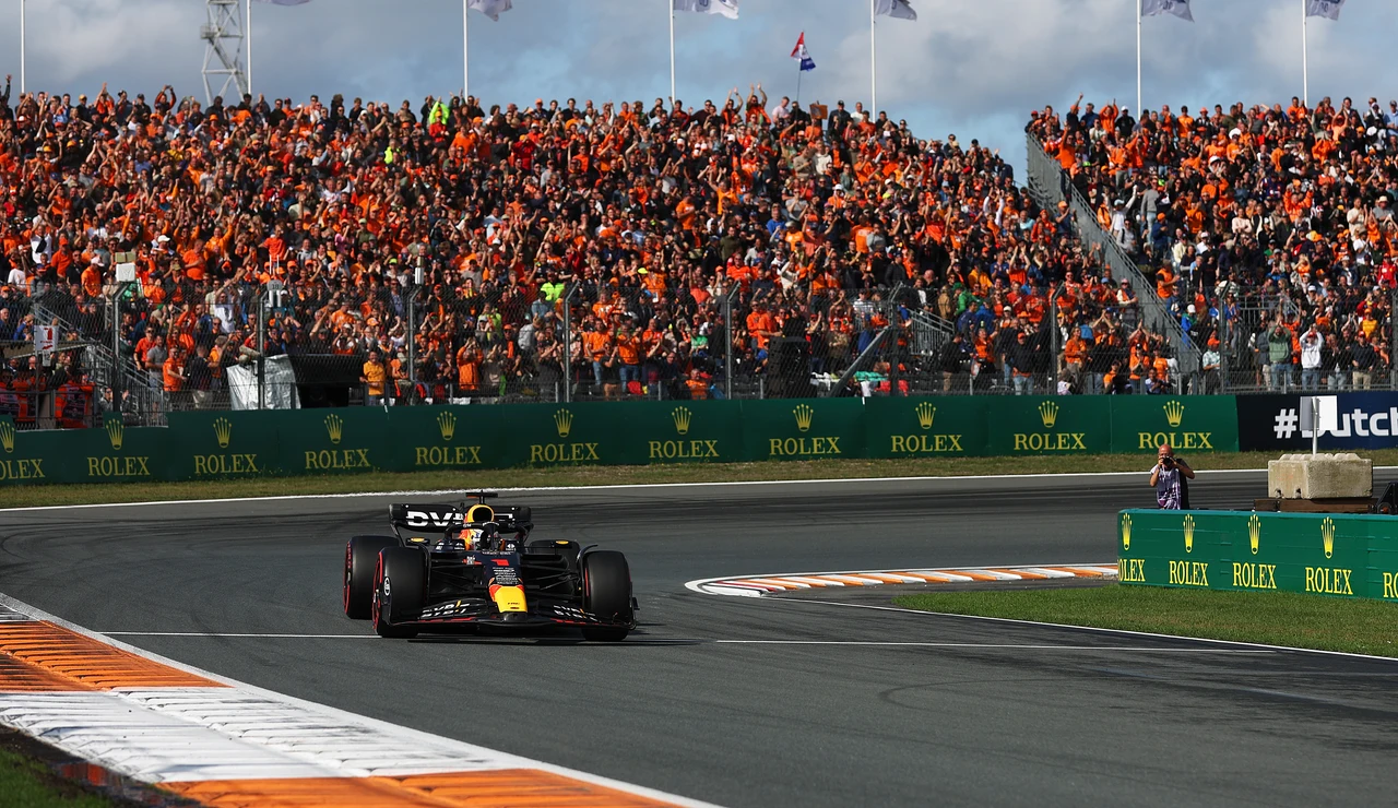 El Red Bull de Max Verstappen durante el GP de Países Bajos 2023