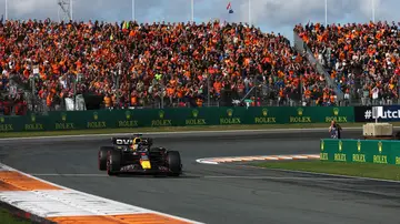 El Red Bull de Max Verstappen durante el GP de Países Bajos 2023