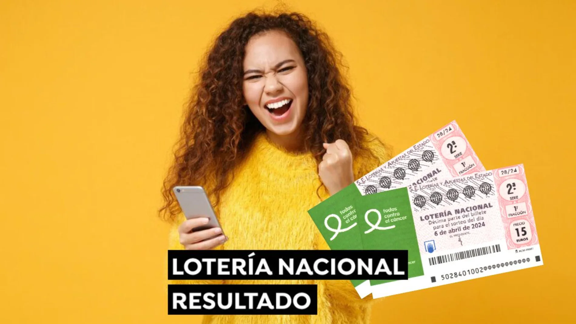 Lotería Nacional de la AECC hoy sábado 6 de abril: Comprobar décimo del Sorteo Extraordinario, en directo Lotería Nacional de la AECC hoy sábado 6 de abril: Comprobar décimo del Sorteo Extraordinario, en directo