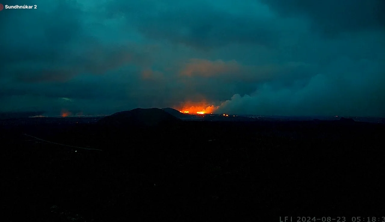 Volcán en Islandia