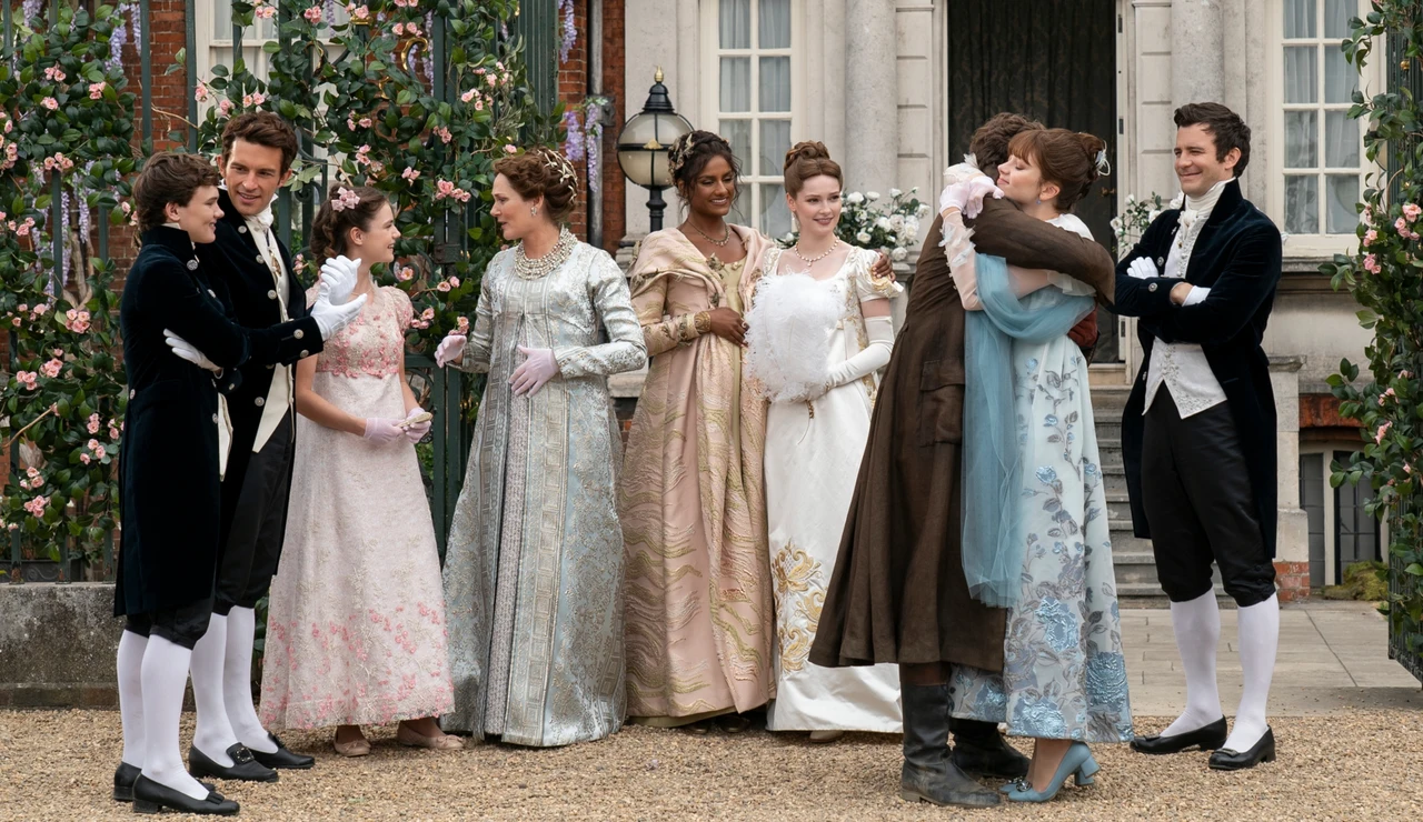 Will Tilston, Jonathan Bailey, Florence Hunt, Ruth Gemmell, Simone Ashley, Hannah Dodd, Luke Newton, Claudia Jessie, Luke Thompson en Los Bridgerton